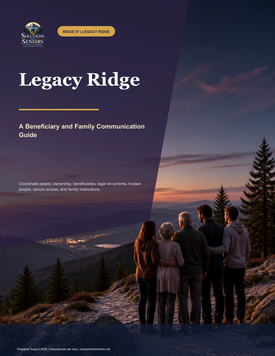 Cover of Legacy Ridge: Beneficiary and Family Communication Guide