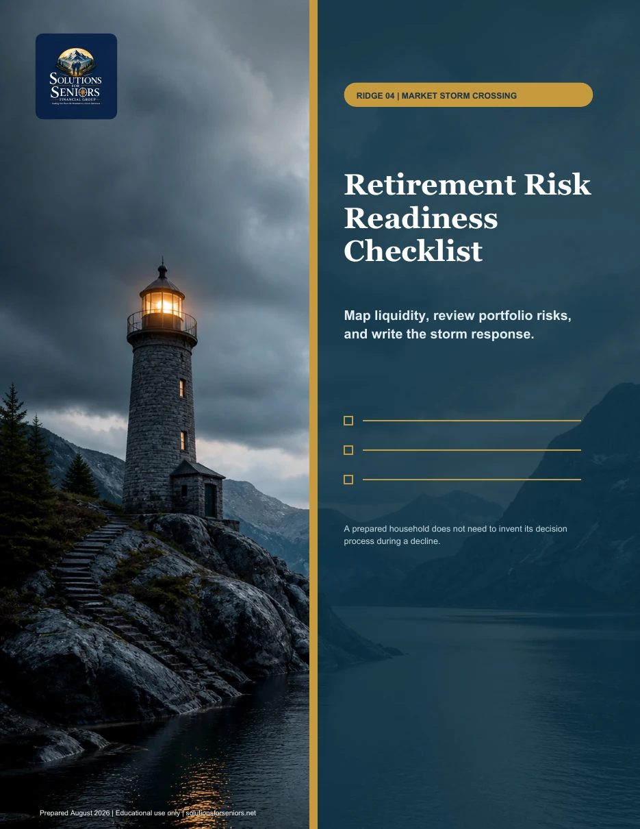Cover of Market Storm Crossing: Retirement Risk Readiness Checklist